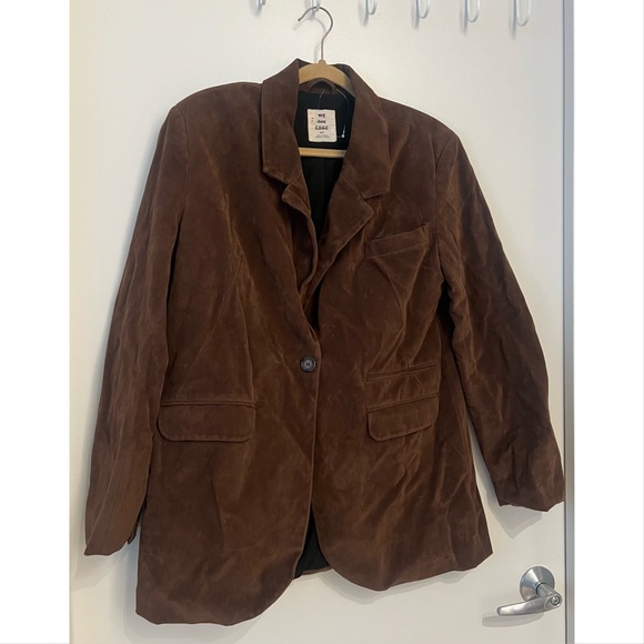 We The Free Jackets & Blazers - We The Free Paper Cut Faux Suede Blazer | Brown Bear